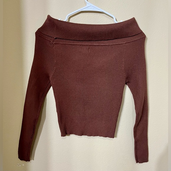 Princess Polly Brown Infinity Off The Shoulder Top NWT - Picture 9 of 12